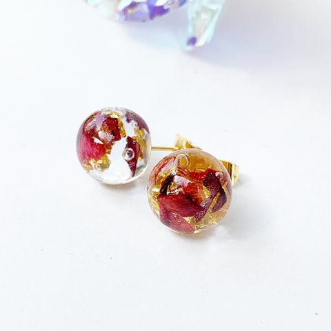 薔薇玉🌹ピアス／イヤリング