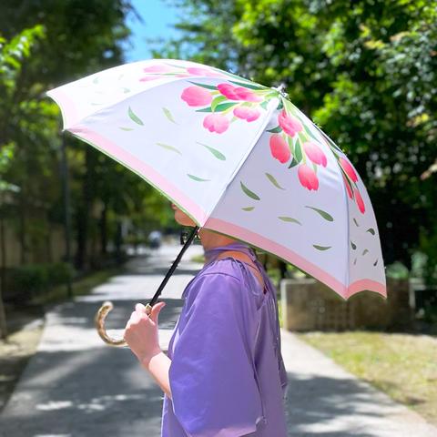 【送料無料】チューリップな日傘（赤色）
