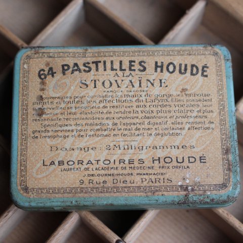 フランスアンティーク雑貨 ミニTIN缶 PASTEILLES HOUDE