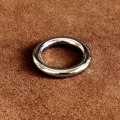 ニッケルシルバー 指輪 10号 （Sサイズ）リング パーツ アクセサリー 銀色 アンティーク ビンテージ メンズ レディース 雑貨 小物 丸カン