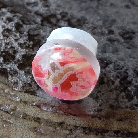 和紙＆レジン リバーシブルピアス