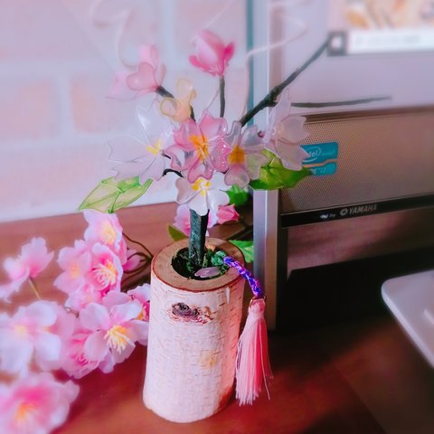 ★　桜　アメリカンフラワー　おうち花見　★