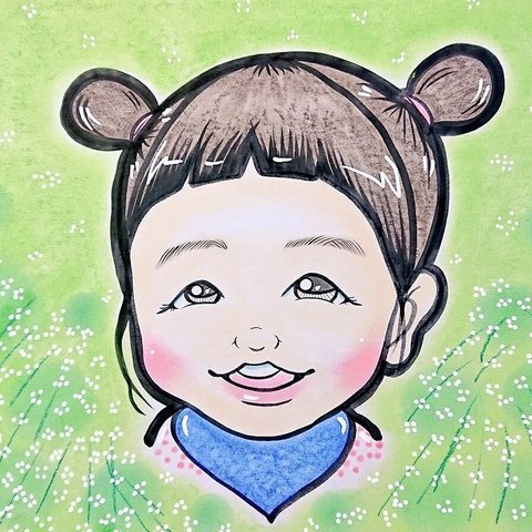 ゆるふわ☆おまかせ似顔絵  色紙