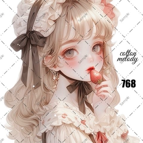 original sticker « no.768 »     //     人物ステッカー オリジナルステッカー