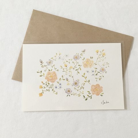 「おとぎの国のお花」ポストカード　2枚セット