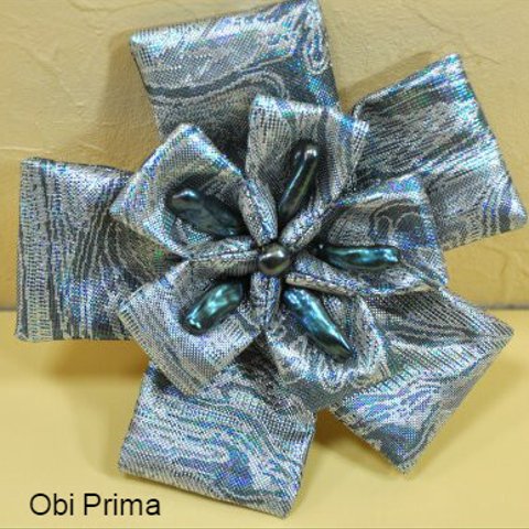 「特許商品」Obi　Prima   puchi  幾何学　クラシシックグリン　の花