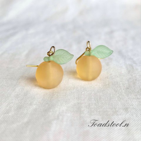 みずみずしい梨 ピアス♡イヤリング