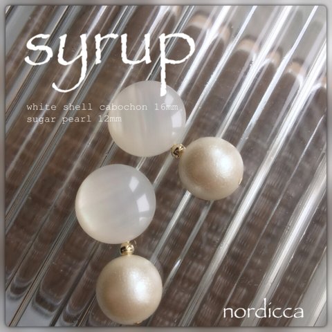 【earring】syrup-sugar pearl 