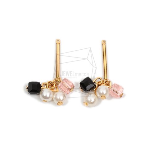 ERG-1906-G【2個入り】パールタッセルチャーム,Pearl Tassel Earring Charm