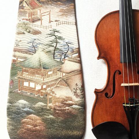 伊勢 /silk violin blanket/ シェル型 バイオリンケースマット