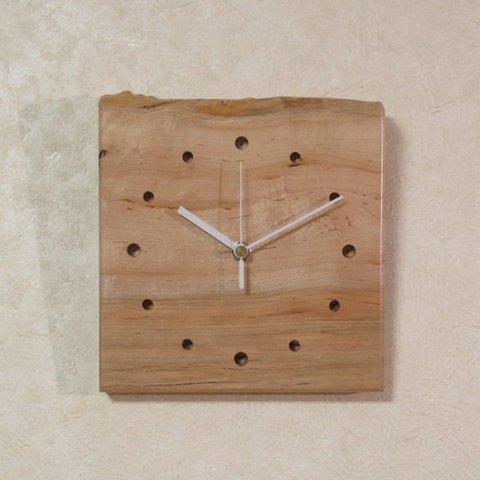 天然木【楓】木製時計①（掛け時計）