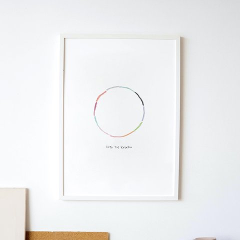 9、Rainbow circle  A4ポスター