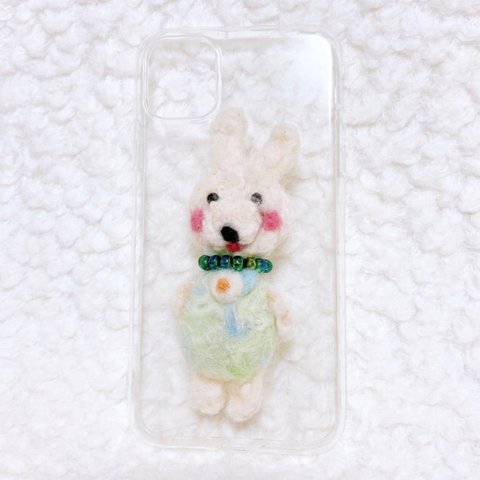 iPhone11 うさぎスマホケース