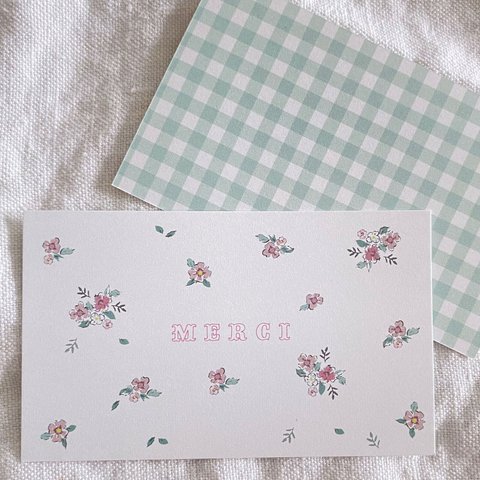  M-148 メッセージカード messagecard ★ Bonjour mon petit jardin♡ 25枚 