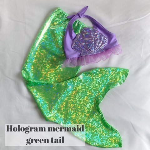 憧れの人魚姫に★Hologram mermaid tail★海・プールok★ハロウィン 衣装 撮影 誕生日 1歳 女の子 海外風フォトにも♪