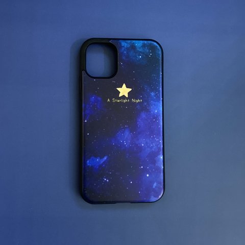 iPhone11対応、耐衝撃ラバースマホケース「A starlight night」＜現品限りの限定販売＞