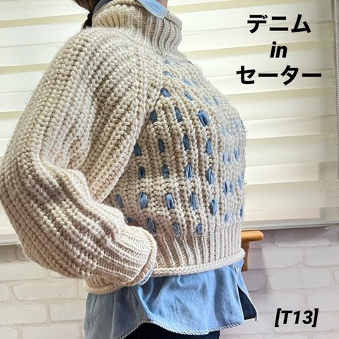 デニムinセーター【送料無料】[T13]