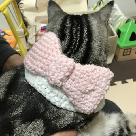 猫用ケープ ビックリボン