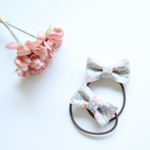 LIBERTY Small ribbon☆ミニリボンヘアゴム