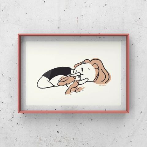 パピヨン【肉球の匂い】A4ポスター　犬　ペット