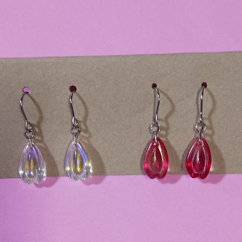 桜の花びらのピアス🌸✨2点セット✨