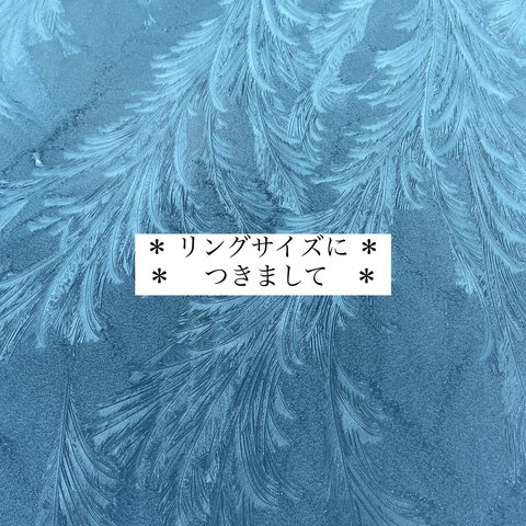 【必ずご確認下さい】 ❇︎リングサイズにつきまして❇︎