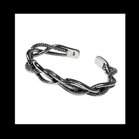 silver925【UNERI_rope バングル ブレス。】チェーン ストリート ネイティブ シルバー パンク ロック メンズ silver925 バングル  ブレス  ユニセックス