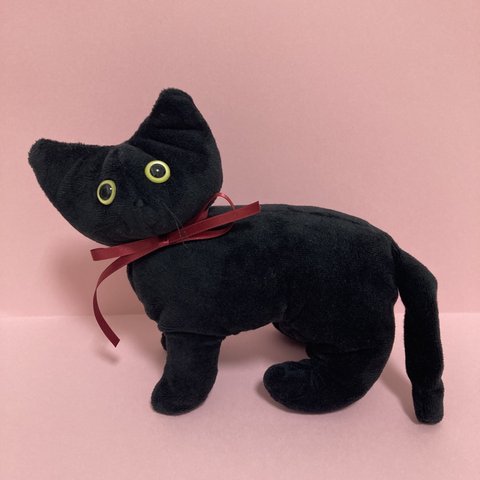 【受注製作】黒猫ちゃんのぬいぐるみ