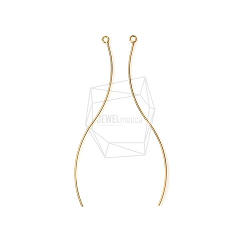 PDT-986-G【2個入り】ウエービーワイヤーペンダント,Wavy Wire Pendant