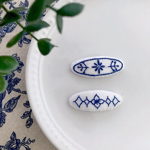 手刺繍 パッチンピン Royal  Maya