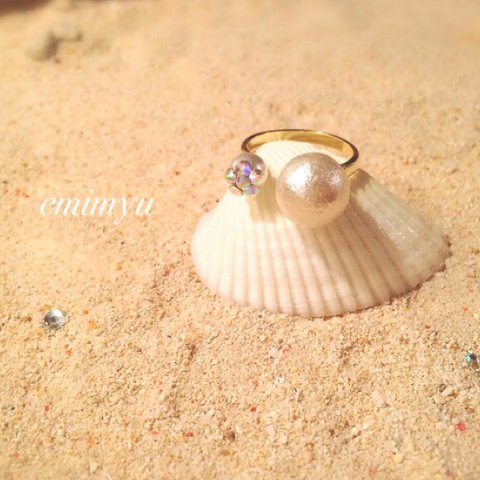 Parent&Child Pearl Cotton Ring