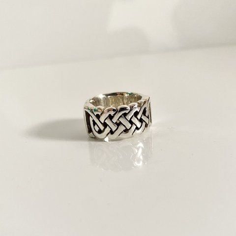 CELTIC KNOT RING LARGE 〜 編み込み模様 リング 大  〜 #8〜#10.5