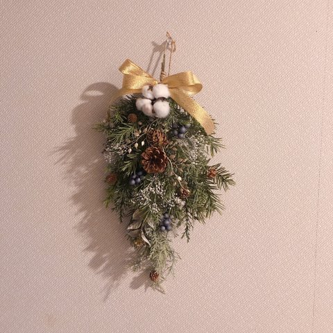 クリスマススワッグ(ブルー)