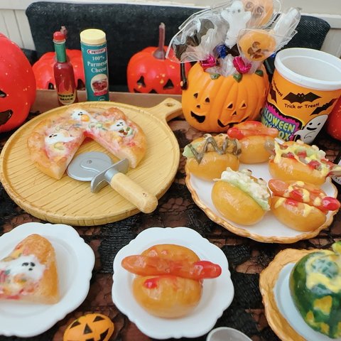 ミニチュア　フェイクフード　Halloween フードセット①