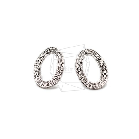 ERG-1565-MR【2個入り】レースラウンドピアス ,Lace Round Post  Earring