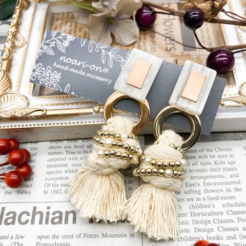 個性的＊antique tassel volumeピアス/イヤリング