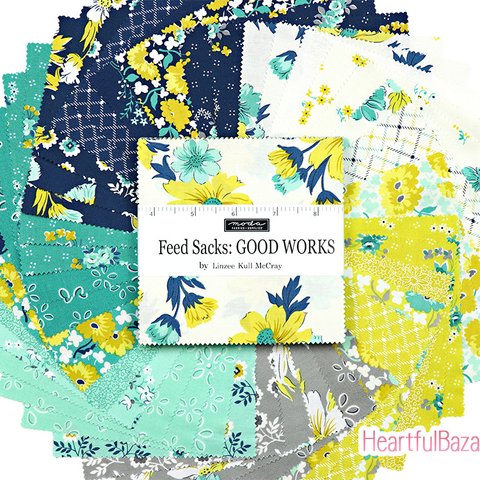 USAコットン moda charmpack 42枚セット Feed Sacks: GOOD WORKS 生地 布 