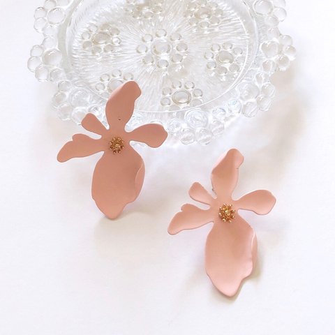 new*⋆2個♡ピンク♡フラワー ピアス♡ペア♡花