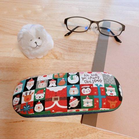 【今だけ!!】クリスマスのメガネケース/小物入れ/ペンケース