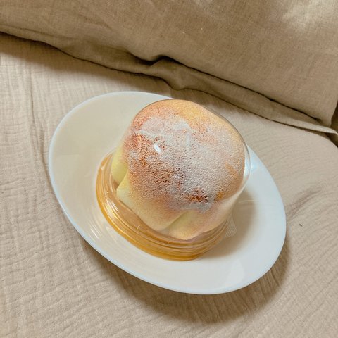 本物そっくり！大きなクリームシフォンケーキ