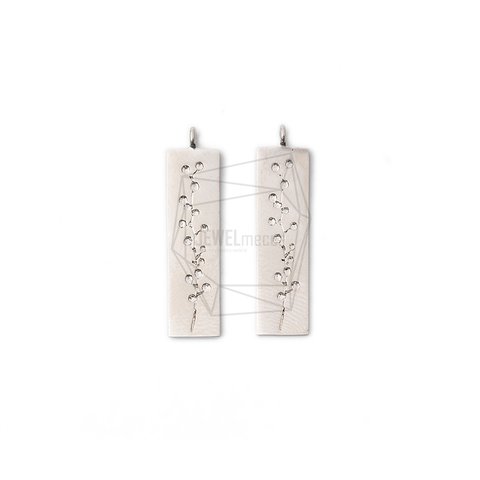 PDT-2211-MR【2個入り】ブランチペンダント,Rectangular Branch Pendant