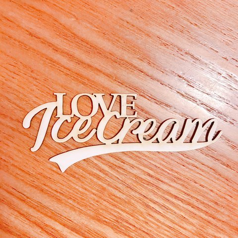  [LOVE Ice cream]小タイトルチップボード（3個入り）