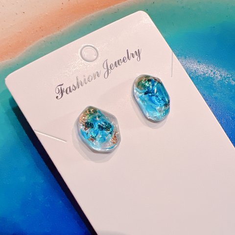 ✴︎〜blueocean pierce〜✴︎ブルーオーシャンピアス〜海を感じるピアス