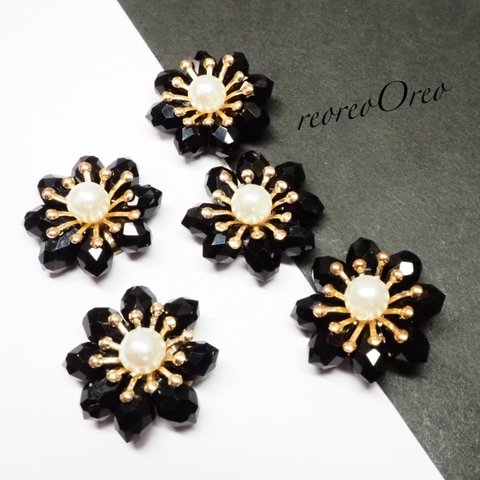  Flower bijou  Black