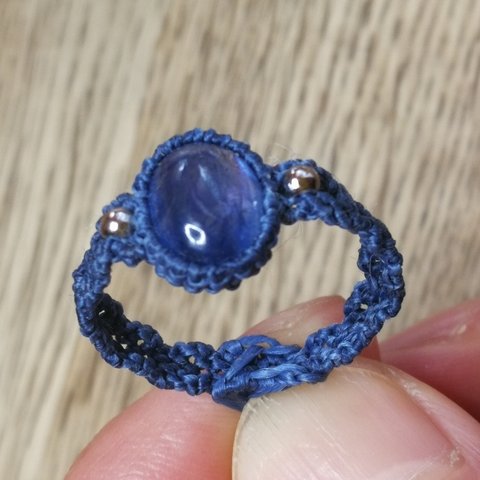 ブルーカイヤナイトの指輪