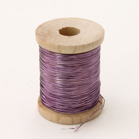 フランス製ヴィンテージメタル糸1巻 紫色（No.2314）