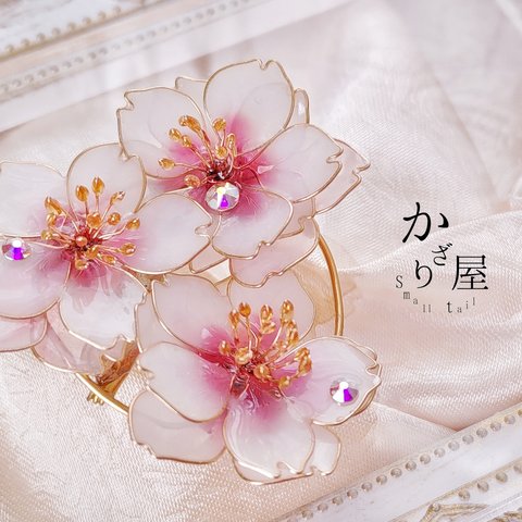 桜のブローチ（brooch of Bouquet 〜cherryblossom〜）