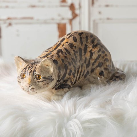 【Winstanley Cat ウィンスタンレイ キャット】◇キラキラした瞳で獲物を狙う姿を表現 Bengal ベンガル /23J　2000019153191