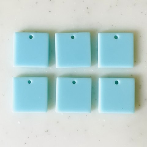 Light Blue Square Pendant Tops