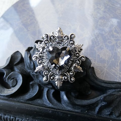 silverBaroque　blackheart　Ring